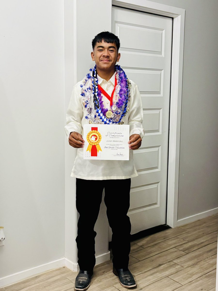 Officially graduated 8th grade! 
Next stop: high school! Ready for new challenges, new memories, and the next chapter. Let’s go! #ClassOf2029 #FreshmanYear