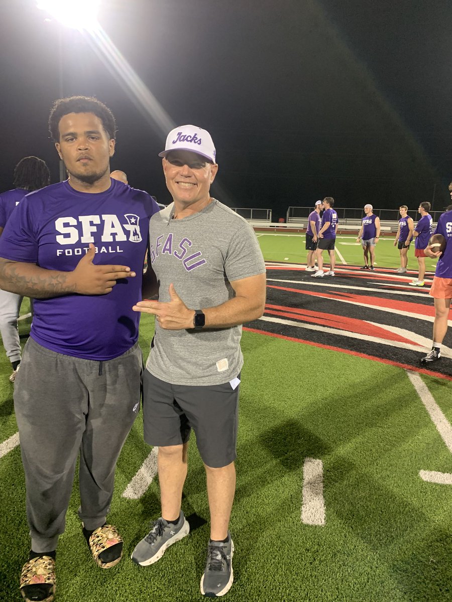 Extra work but had a great time at the camp <a href="/SFA_Football/">Lumberjack Football</a> <a href="/EarlGill10/">Earl Gill</a>