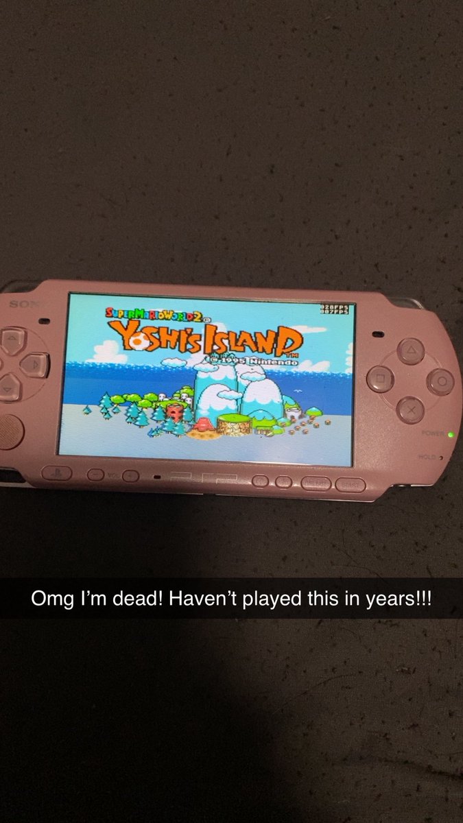 Not me over here having a ball on the psp! 💯 Yoshi’s island!!