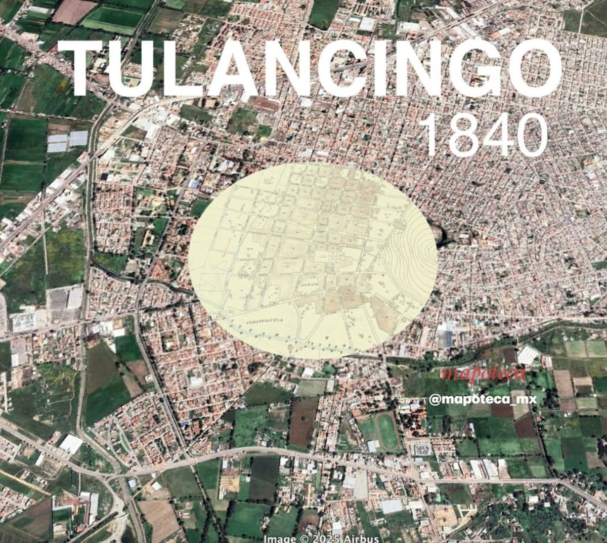 aabrahamssohn's tweet image. #Tulancingo, #Hidalgo 🇲🇽 en 1840, con seis mil habitantes 

@JulioMENCHACA_