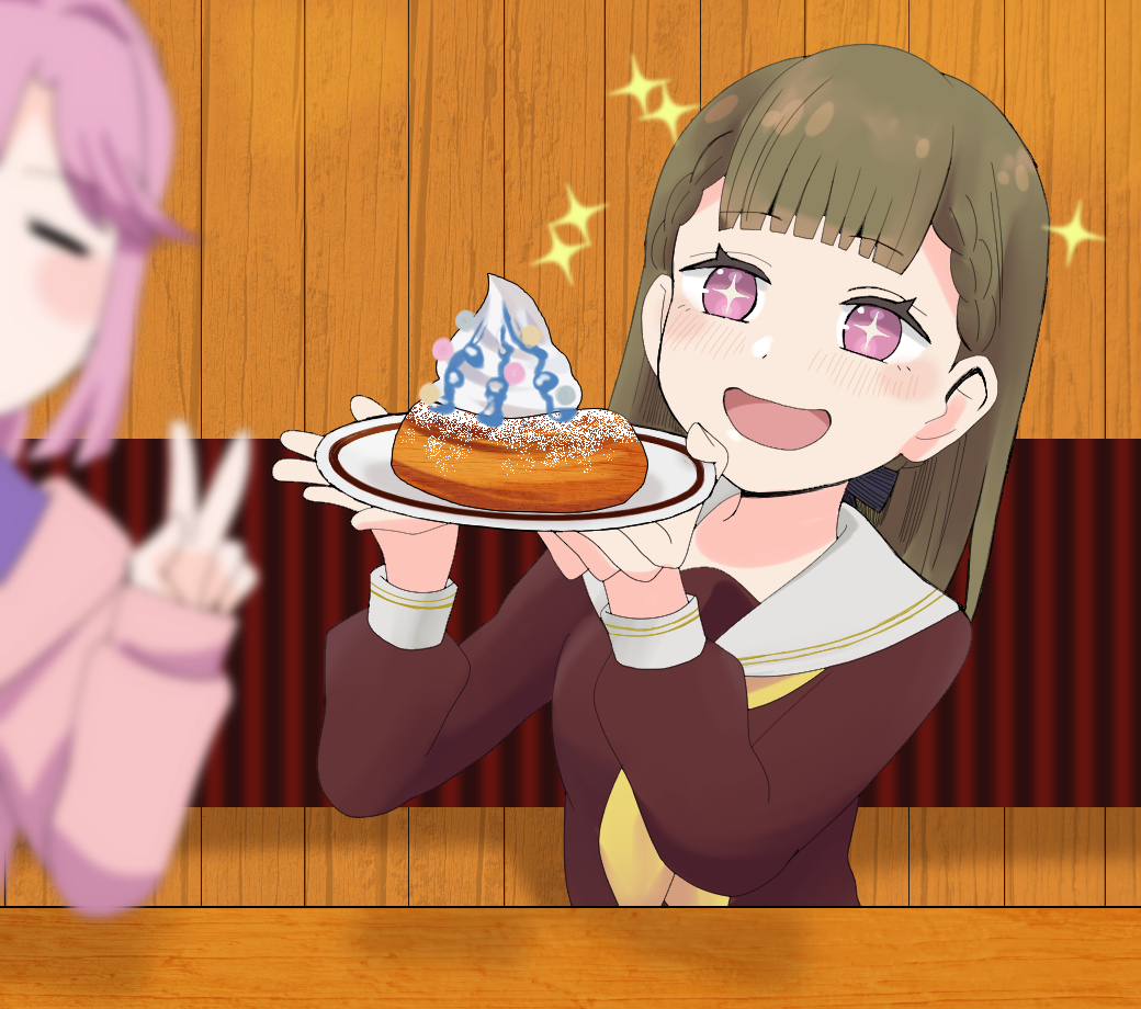 クッピーラムネシロノワールを掲げる徒町