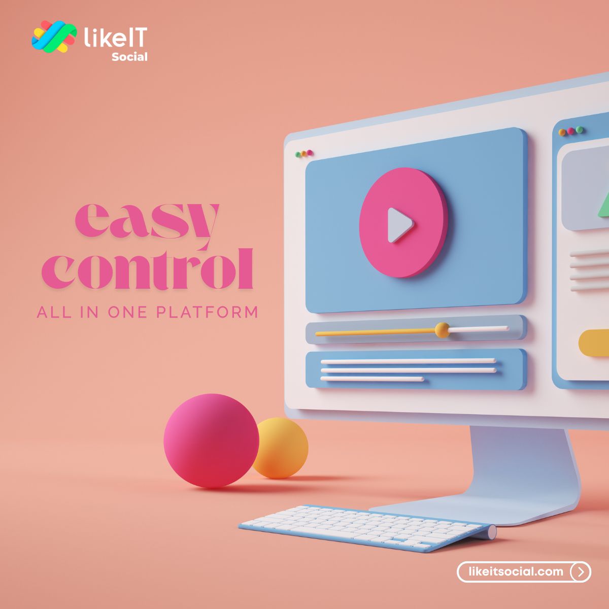 likeit_social's tweet image. With LikeIT Social, managing your online presence has never been easier or more efficient! Stay organized, save time, and focus on what you love. 
#SocialMediaManagement #EffortlessControl #LikeITSocial