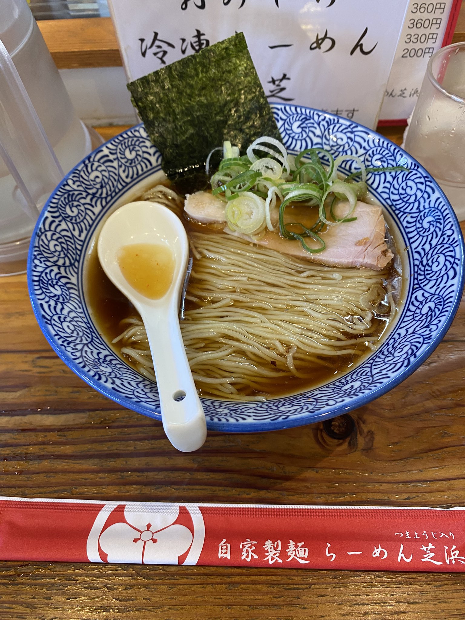 Amazon.co.jp: 芝浜 5周年記念 桐生市 ラーメン トートバッグ