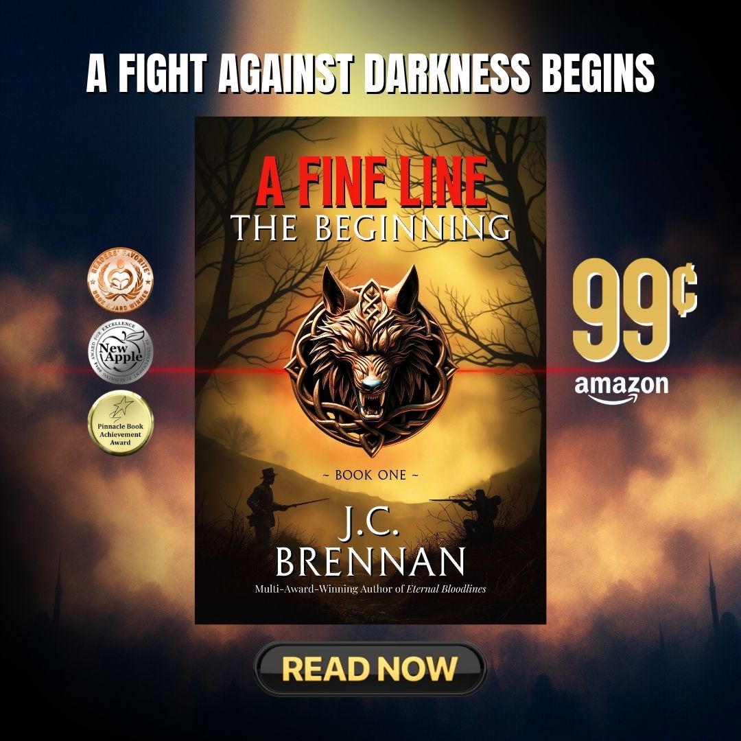 🌸 EEVA LANCASTER (@eevalancaster) on Twitter photo There’s a fine line between coincidence and fate.
William should have died.
Instead, he met them... the Crew.
And now, their lives will never be the same.
👉 mybook.to/afinelinebook1
Start Reading.
#mustread #darkfantasy #horror #occult #booklovers #bookworms #TBR
<a href="/JanetCBrennan/">JC Brennan ~ Author</a> There’s a fine line between coincidence and fate.
William should have died.
Instead, he met them... the Crew.
And now, their lives will never be the same.
👉 mybook.to/afinelinebook1
Start Reading.
#mustread #darkfantasy #horror #occult #booklovers #bookworms #TBR
<a href="/JanetCBrennan/">JC Brennan ~ Author</a>