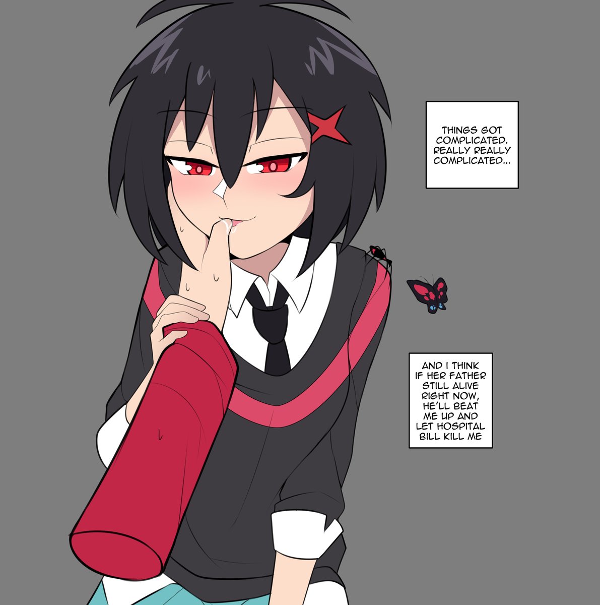 Th3GrahamReaper's tweet photo. @ButterBlue05 yeah. this is like the third post where their relationship is even made clear and already she doin this lol https://t.co/pPewJqHt7D