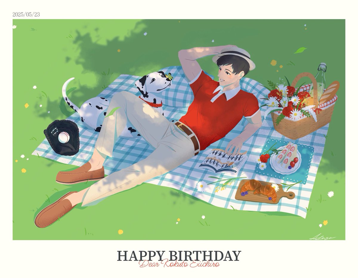 APRD00215_'s tweet image. 遅れ馳せながら失礼します。
お誕生日おめでとう。貴方の頬に触れた風が遠く私の所まで届いていると、日々幸せを感じます。花々はそうして芽を伸ばすのですね。
先の人生も幸多からんことを祈り、この風を贈ります。愛を込めて。
国都イズフォーエバー！
#国都英一郎生誕祭2025
#国都英一郎誕生祭2025