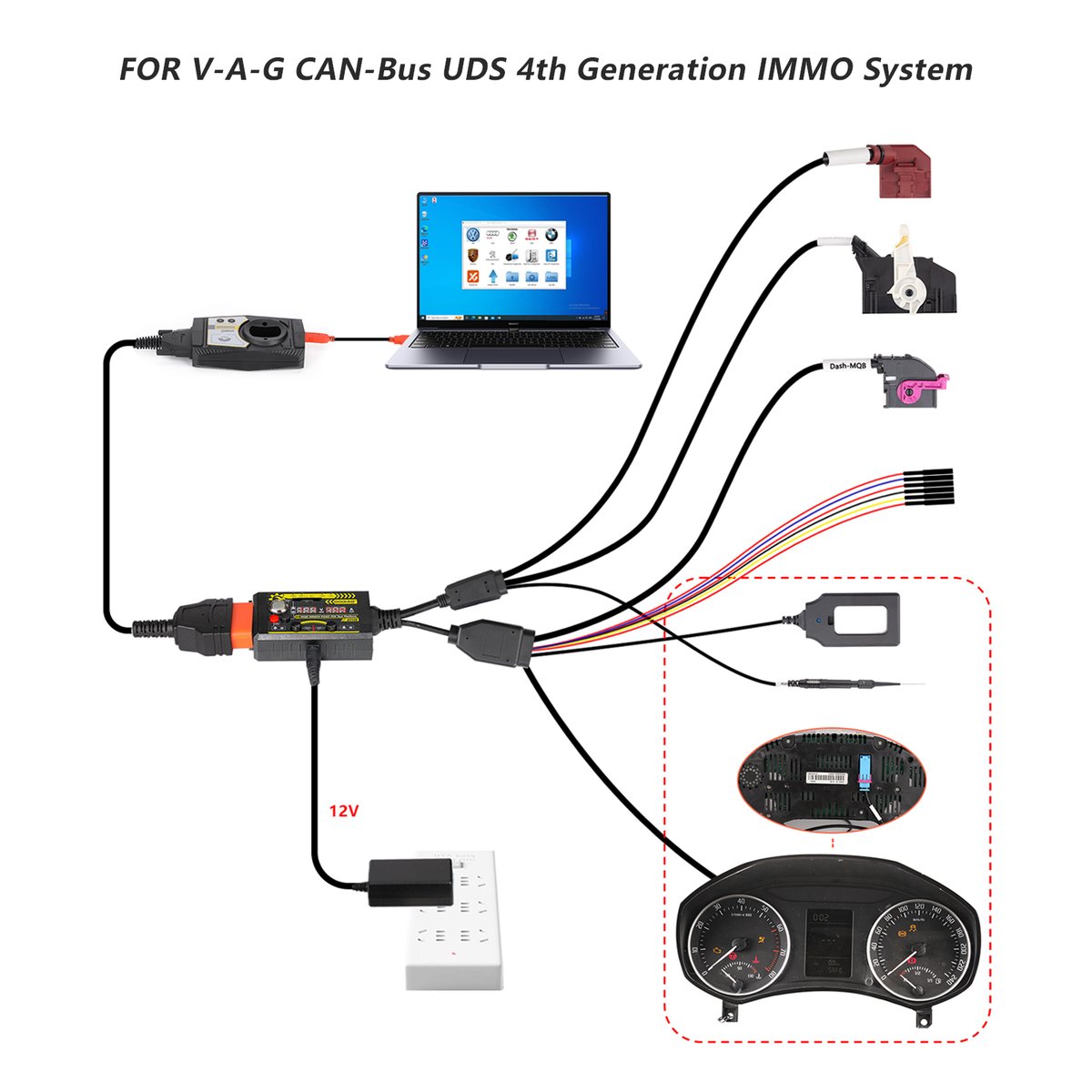 Xhorsevvdi's tweet image. GODIAG GT115 VAG MQB&amp;amp;IMMO4 Test Platform 🆕🆕🆕
🛒xhorsevvdi.com/wholesale/godi…
✅Compatible with Xhorse VVDI2
✅Key&amp;amp;Immobilizer Synchronous Detection
✅POGO PIN
✅Test BCM&amp;amp;Engine through Gateway 
✅Read Module Voltage and Current
✅Read Battery Voltage
#GODIAG #xhorse #testplatform