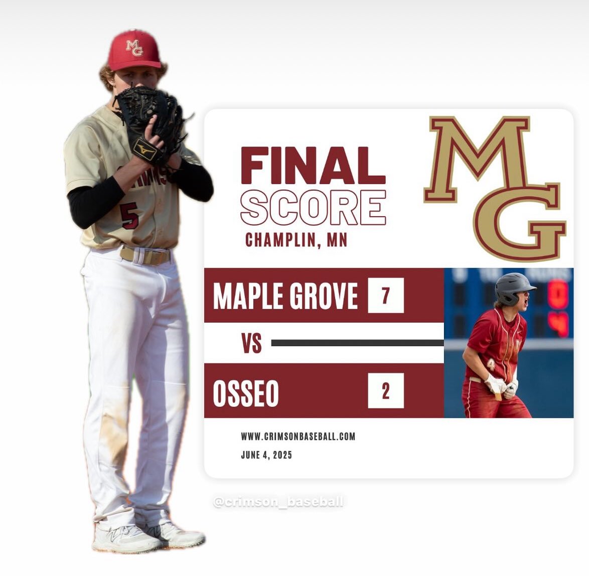 Congrats to <a href="/ianschock39/">Ian</a> on tying the <a href="/BaseballCrimson/">Crimson Baseball</a> single season saves record (7)! 🍁 🔥 ⚾️ 

Ian came in with the bases loaded and two outs in the sixth, threw one pitch to get out of the inning, and finished the seventh for the save!