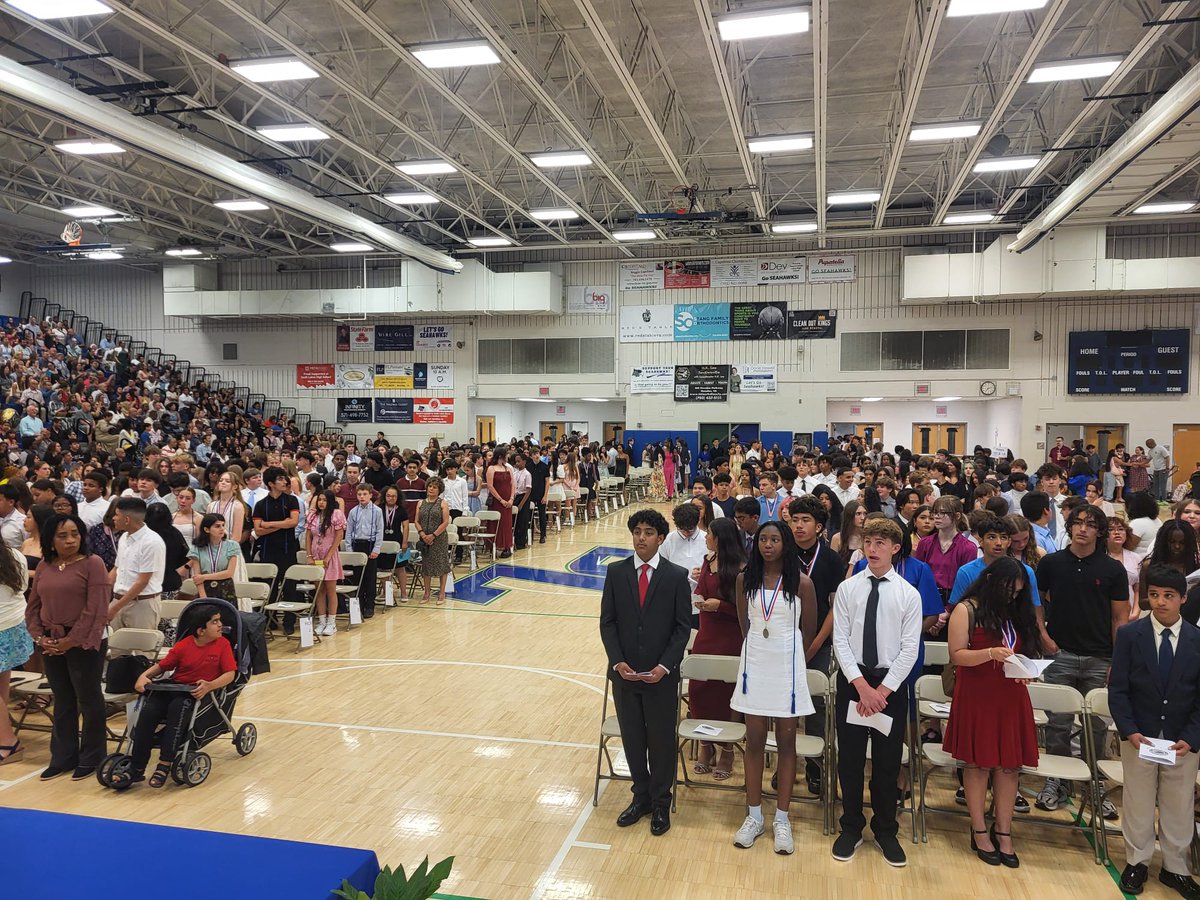 PrincipalMizell's tweet photo. What an incredible evening!  Our @HughesMSFCPS Panthers deserve it!  Best wishes in high school! @FCPSRegion1  @fcpsnews  #goingforGOLD https://t.co/44UKOdYMnc