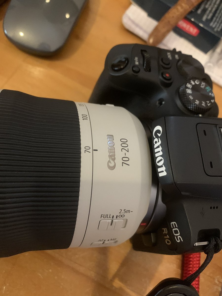 risaairkuro's tweet image. RF70-200f4L御出座！このレンズが使いたくてRFマウントにまで手を出させた張本人、罪なやつです
#お散歩レンズ #RF70-200f4L #白レンズ #RFマウント #CanonLレンズ #ズームレンズ #Canonミラーレス #CanonR10 #罪なやつ #張本人