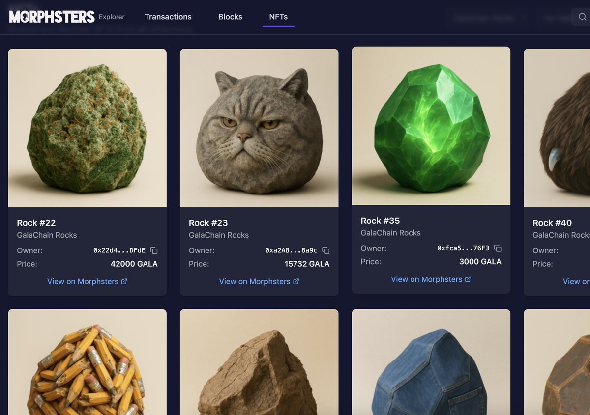 TippedCrypto's tweet photo. Our @morphsters GalaChain explorer is now live. 

The best place to see the chain in action. 
🐘 👉https://t.co/A3vLcqych0 https://t.co/ydjhAmLge2