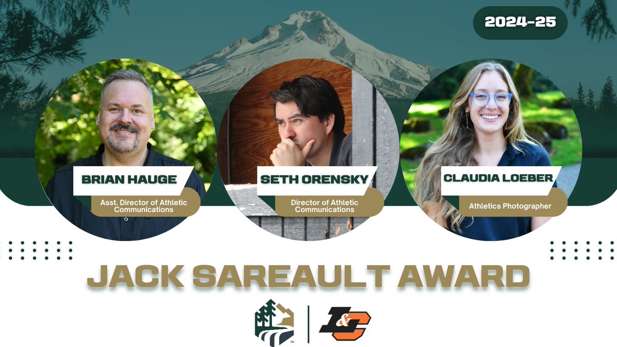 Northwest Conference (@northwestconf) on Twitter photo A huge congratulations to Seth Orensky, Brian Hauge, and Claudia Loeber of <a href="/LCPioneers/">L&C Pioneers</a> on receiving the 2024-25 NWC Jack Sareault Award! This award recognizes their outstanding contributions in sports communication. Read the full story below!
nwcsports.com/news/2025/6/4/… A huge congratulations to Seth Orensky, Brian Hauge, and Claudia Loeber of <a href="/LCPioneers/">L&C Pioneers</a> on receiving the 2024-25 NWC Jack Sareault Award! This award recognizes their outstanding contributions in sports communication. Read the full story below!
nwcsports.com/news/2025/6/4/…