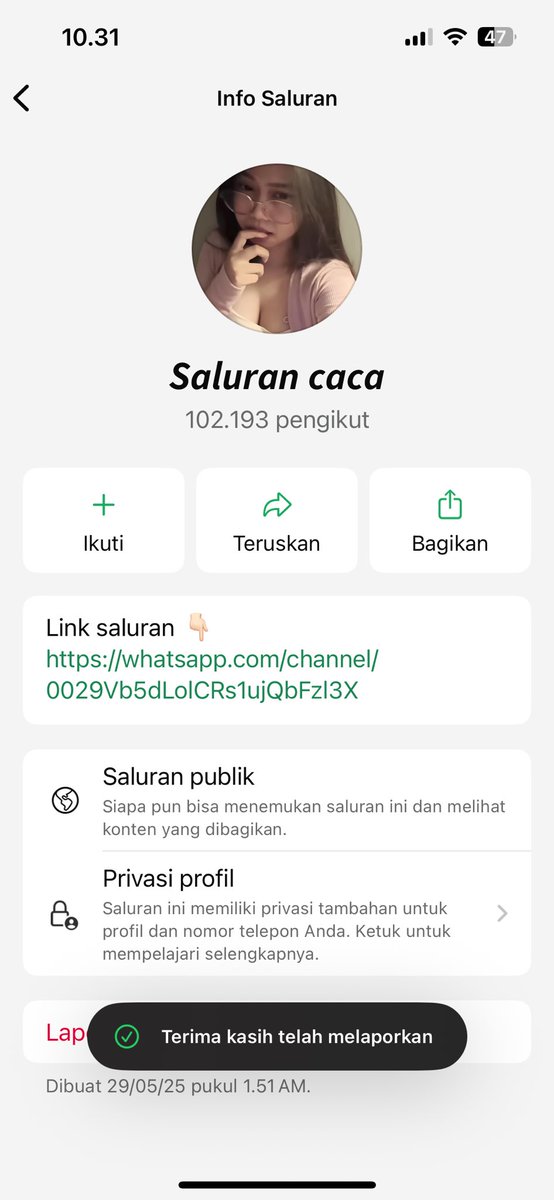 cemongngompol's tweet photo. ⚠️⚠️‼️Guys saluran WA udh disalah gunakan tolong bantu report ya!!!! Takut bgt anak dibawah umur bisa masuk grup saluran ini ‼️⚠️⚠️ https://t.co/3s1VnsCR1x