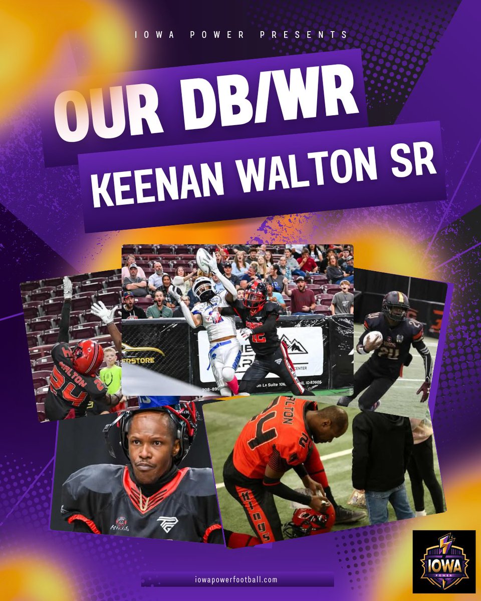 Iowa_Power's tweet image. This is what power looks like. Meet Keenan — built different. 🚀💥
#IowaPower #PowerPlay #ArenaBaller #MeetThePlayer #GridironIntensity #FootballFocus #IndoorDomination