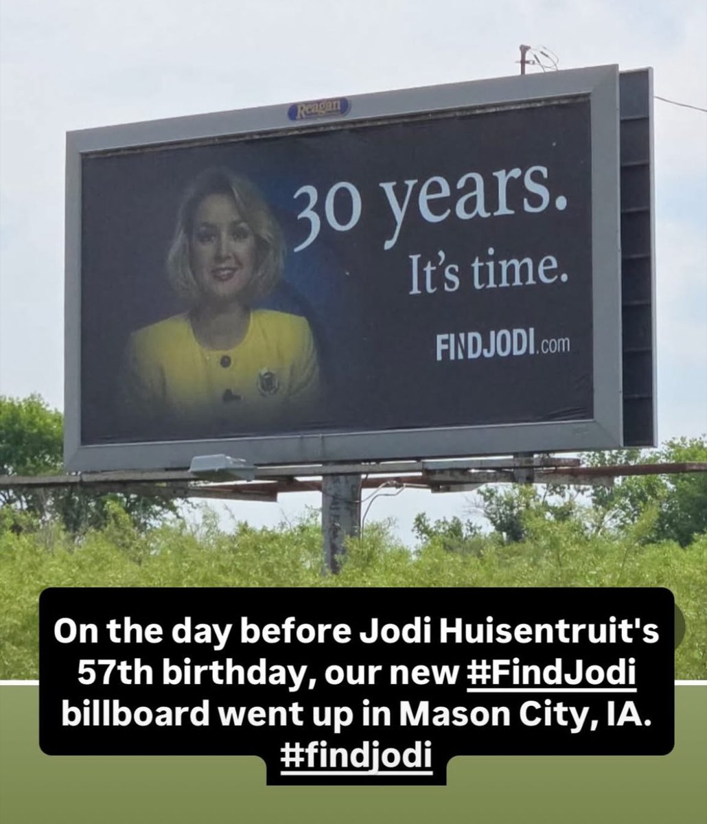 30 years. #FindJodi #JodiHuisentruit