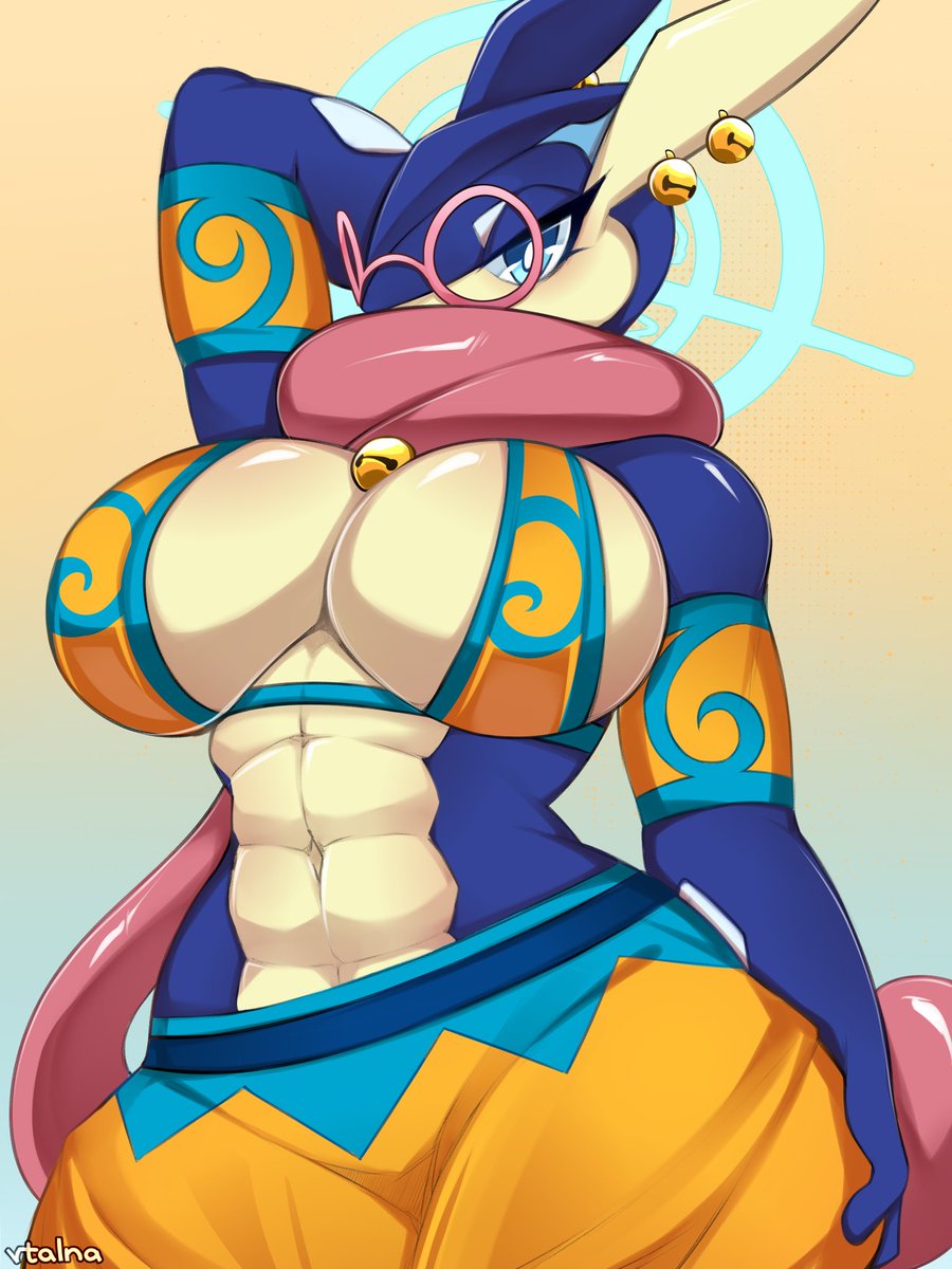 Why not her in a little bit of cosplay as well, this froggy seems to be a big fan of Angela Flux and really wants to show it off grehehe…

Art done by <a href="/vtalna1/">vtalna</a> again, thank you so much for both these pieces 💙💙💙💙💙