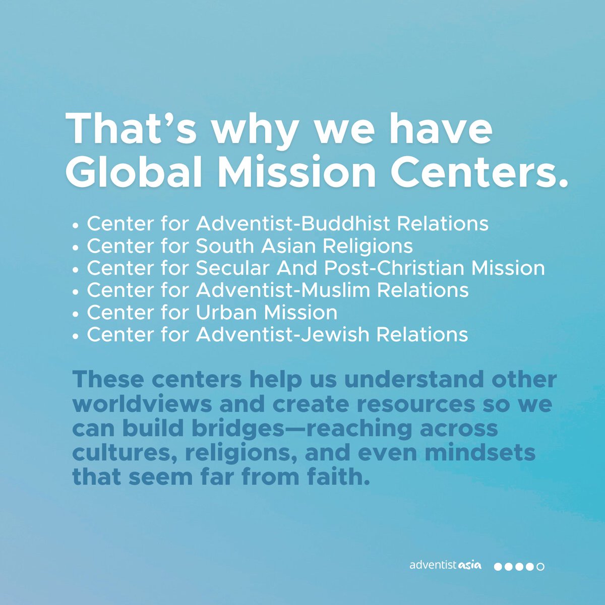 Everyone deserves hope. Global Mission brings Jesus’ love to unreached places—one friendship, one act of kindness at a time.
Discover how you can be part of it: gm.adventistmission.org
<a href="/advmission/">Adventist Mission™</a> 

#GlobalMission #HopeForAll #FaithInAction #AdventistAsia