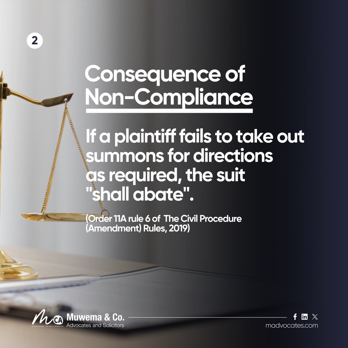 MuwemaLaw's tweet image. High Court reaffirms the crucial role of summons for directions: guiding parties for efficient trial prep and quicker case resolution, cutting delays.
Learn More: bit.ly/3SqTlzD