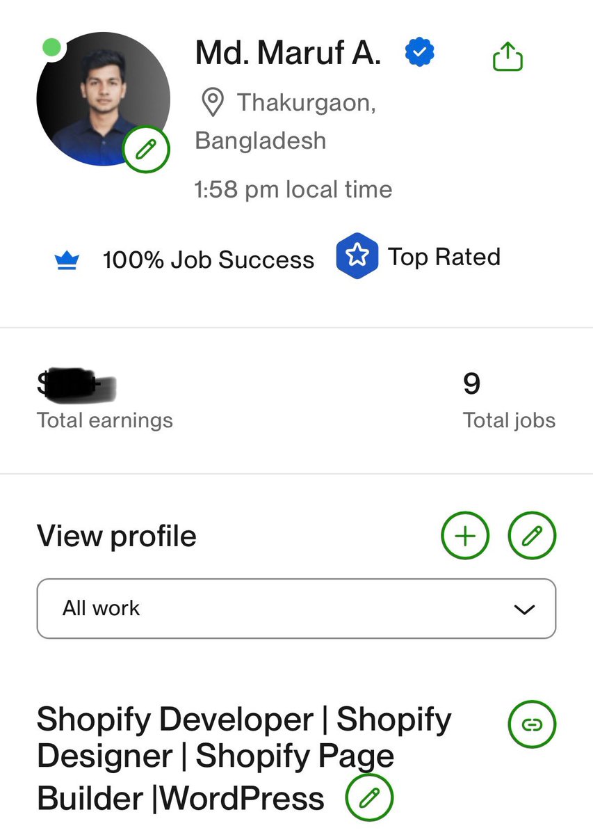 Alhamdulillah! I’ve earned the Top Rated badge on Upwork 🎉 

A new milestone in my freelancing journey. With countless successful projects both on and off the platform, I’m truly grateful for the trust and support of my amazing clients. Onwards and upwards!

#marufahmmed