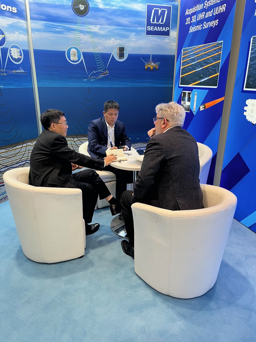 MindTechInc's tweet image. We had another excellent day Wednesday meeting new people and building great working relationships.  Thanks to everyone who stopped by our stand.  If you haven&apos;t come by to see us yet, make sure you do today!  Come see us at Stand 820.
#Seamap  #EAGE #BuoyLink #GunLink #SeaLink