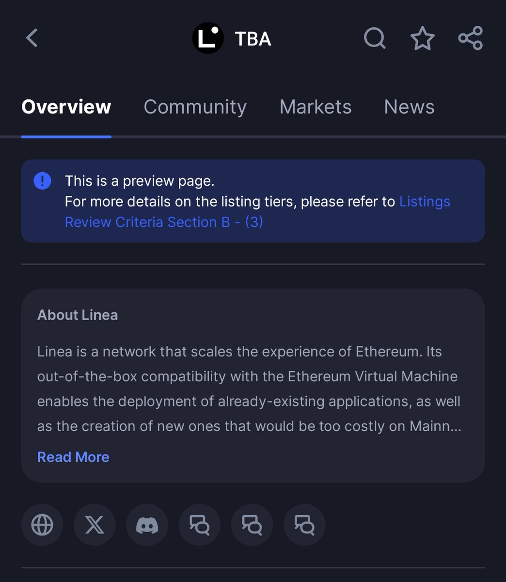 This is getting real 👀

$Linea is now listed on <a href="/CoinMarketCap/">CoinMarketCap</a>

Been waiting 2 years for this moment
it’s finally happening.
checker soon?

The final pieces are falling into place...