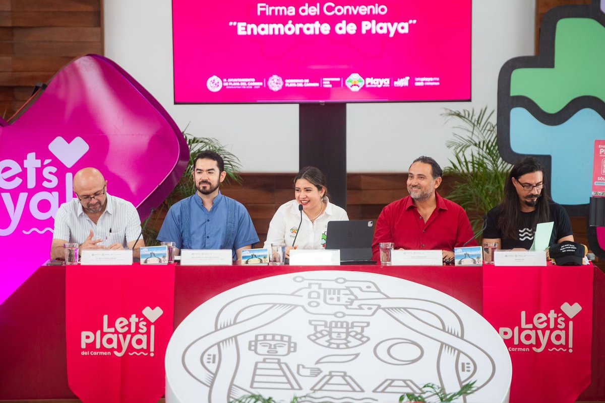 PlayaRiviera's tweet photo. “ENAMÓRATE DE PLAYA”: Lanza la gestión de Estefanía Mercado la campaña turística más ambiciosa en la historia de Playa del Carmen #LetsPlaya @estefaniamerkdo 
https://t.co/yhKm4hdKDe https://t.co/CUooRwxRN0