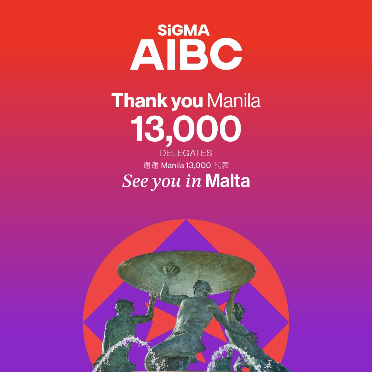 SiGMA AIBC Asia 2025 attracted 13,000 attendees, reaffirming Asia’s status as a global gaming powerhouse. The event set new benchmarks in innovation through insightful conversations and strong collaborations.

Next up is SiGMA AIBC Euro-Med, taking place in beautiful Valletta,