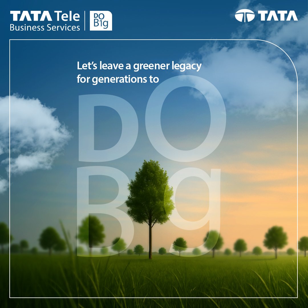 Legacy is what we leave behind for others to build on. This #WorldEnvironmentDay, let's choose to Do Big, not just in ambition, but in impact. 

#TimeToDoBig #WorldEnvironmentDay #EnvironmentDay2025