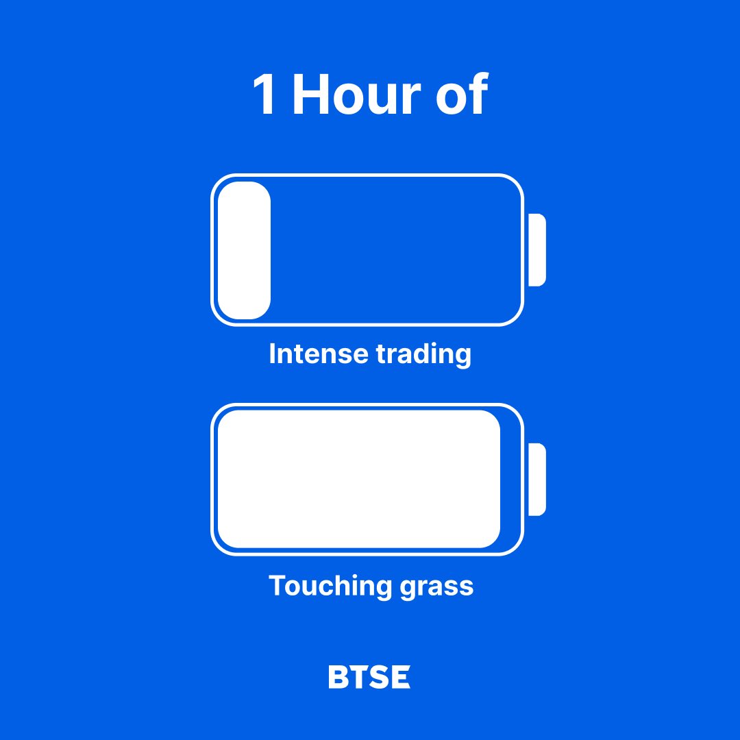 BTSE (@btse_official) on Twitter photo Remember to charge yourself, folks! π Remember to charge yourself, folks! π