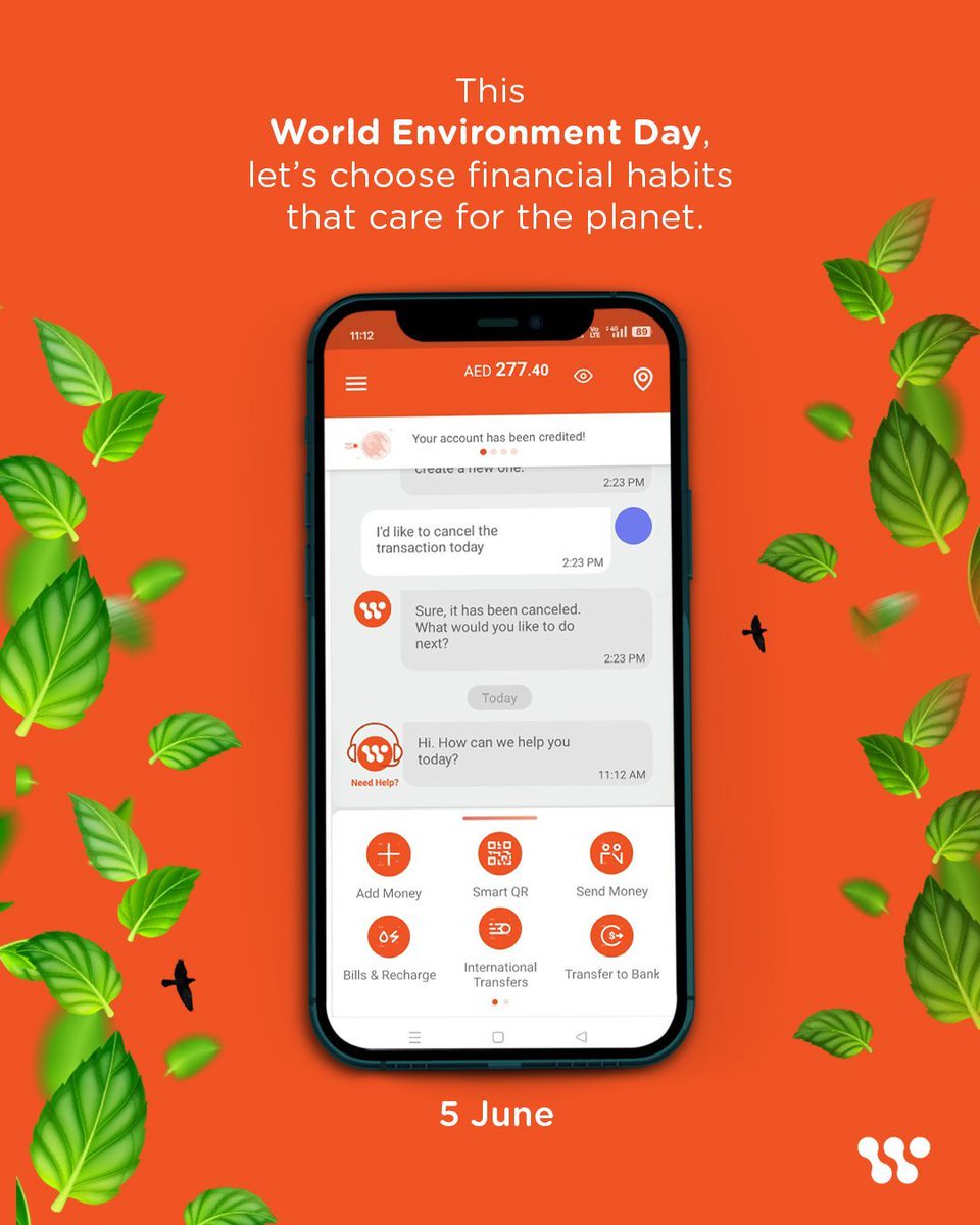 This World Environment Day, Whizmo invites you to look at sustainability through a new lens—your finances. Embracing digital transactions and mindful money habits not only supports your financial well-being but also contributes to a greener planet.
#WorldEnvironmentDay #WhizmoUAE