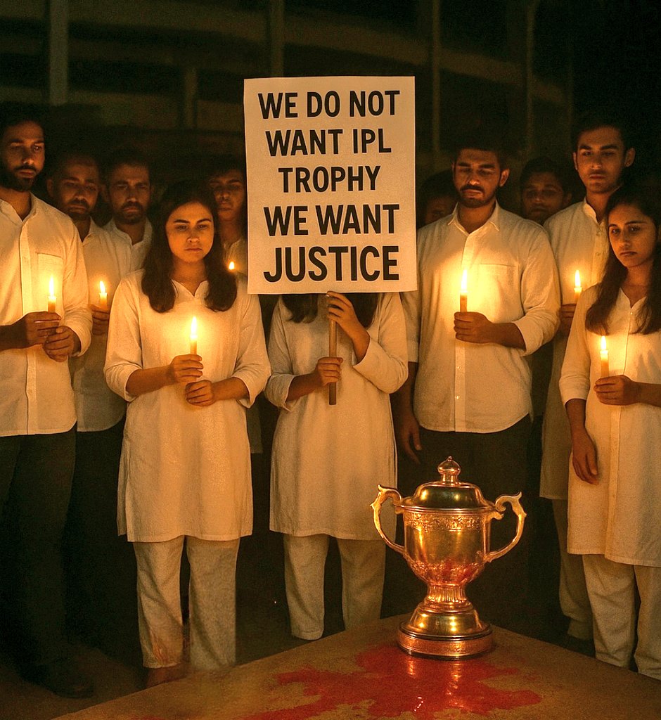 WE STAND WITH BENGALURU 🕯

<a href="/RCBTweets/">Royal Challengers Bengaluru</a> <a href="/imVkohli/">Virat Kohli</a> 👎