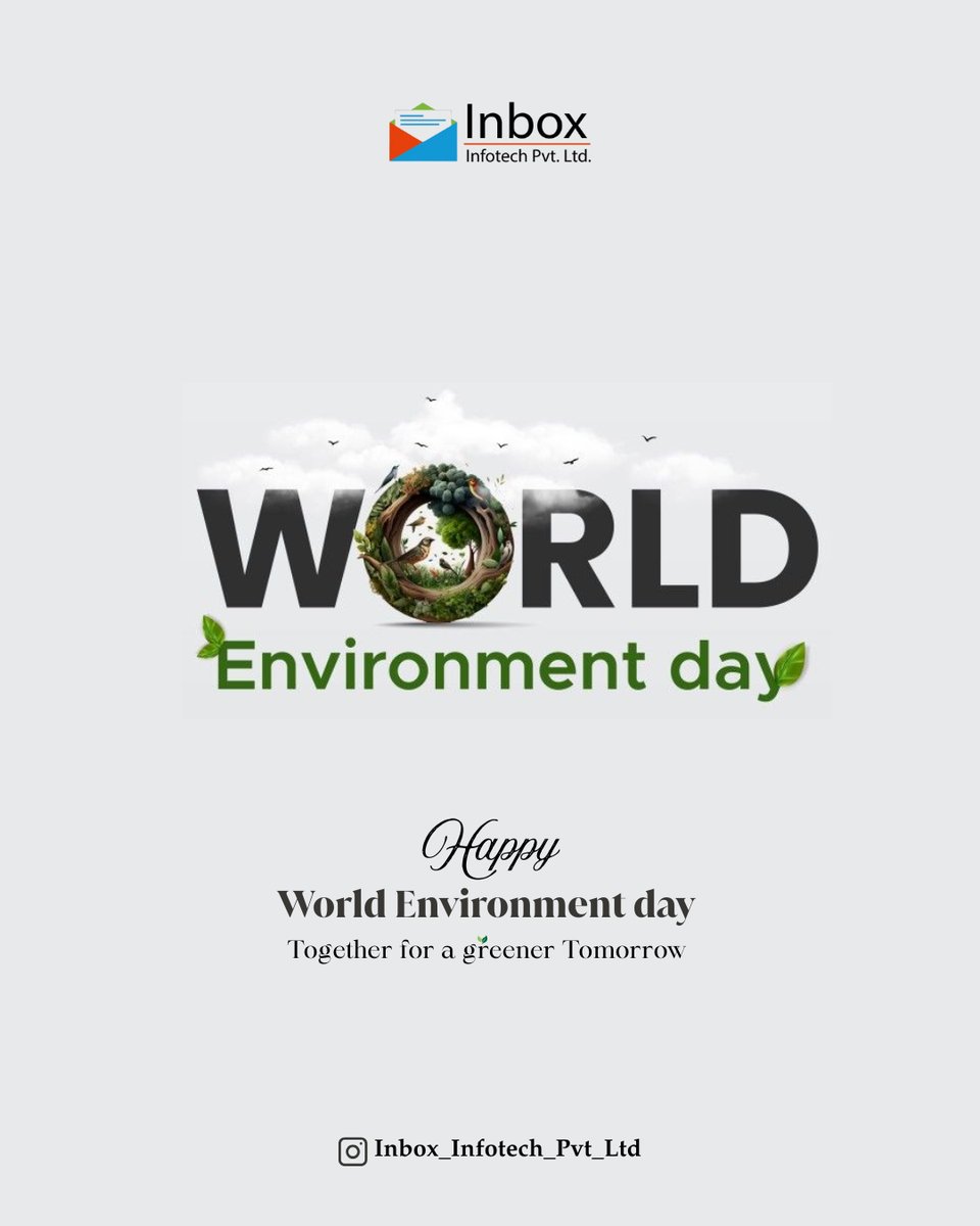 InboxPvtLtd's tweet image. 🌍 Technology with a Green Touch!
This World Environment Day, we reaffirm our commitment to building sustainable tech solutions that reduce waste, optimize energy, and support a cleaner🌐
#InboxInfotech #WorldEnvironmentDay #GreenTech #SustainableIT #EcoFriendlyInnovation