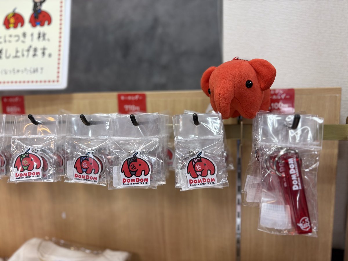 マルハナ商店さんでグッズを選ぶどむぞうくん🐘 最後はトートバッグに