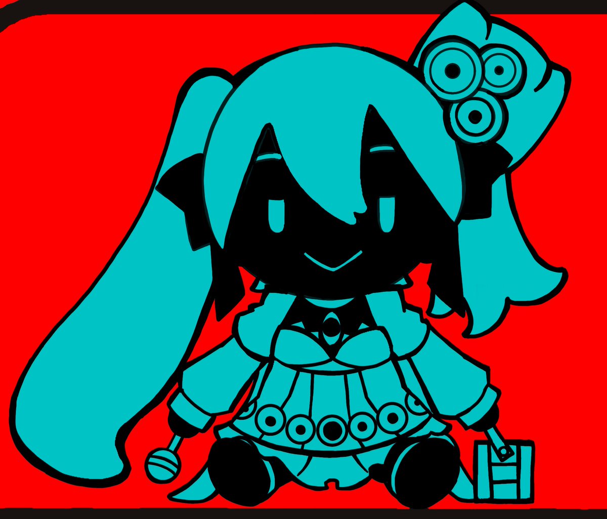 初音ミク 「ぷ試作 ヾ(⌒(ノ'ω')φ」|ヴォルさん.⚡️✌︎('ω'✌︎ )⚡︎のイラスト