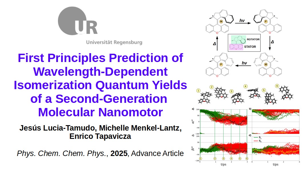 Is it possible to ensure unidirectionality in molecular nanomotors? Can the stereoselectivity of these species be controlled? All this and much more in our new article in <a href="/PCCP/">PCCP</a> , supported by <a href="/uni_regensburg/">Universität Regensburg</a> 

pubs.rsc.org/en/content/art…