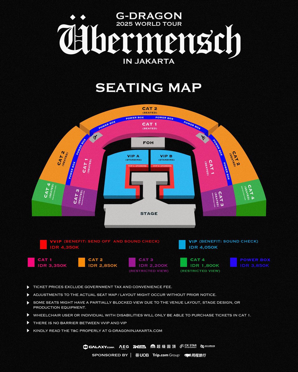 deijikr's tweet photo. OPEN JASTIP TIKET KONSER GDRAGON JAKARTA

CAT 1 : 4,162,500
CAT 2 : 3,587,500
CAT 3 : 2,840,000
CAT 4 : 2,380,000
POWER BOX : 4,737,500
VIP SC : 4,967,500
VIP SC + SEND OFF : 5,312,500

✅ DIBANTU TIX FISIK
✅ INCLUDE JASTIP &amp; fee Goverment tax

Dm/WhatsApp! https://t.co/0vDDMbrfoZ