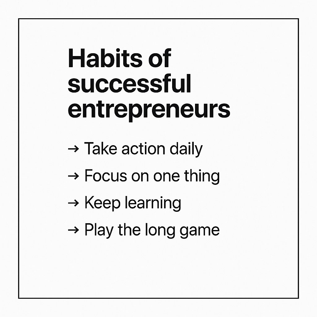 Success is built on simple habits 
#business #entrepreneur #motivation