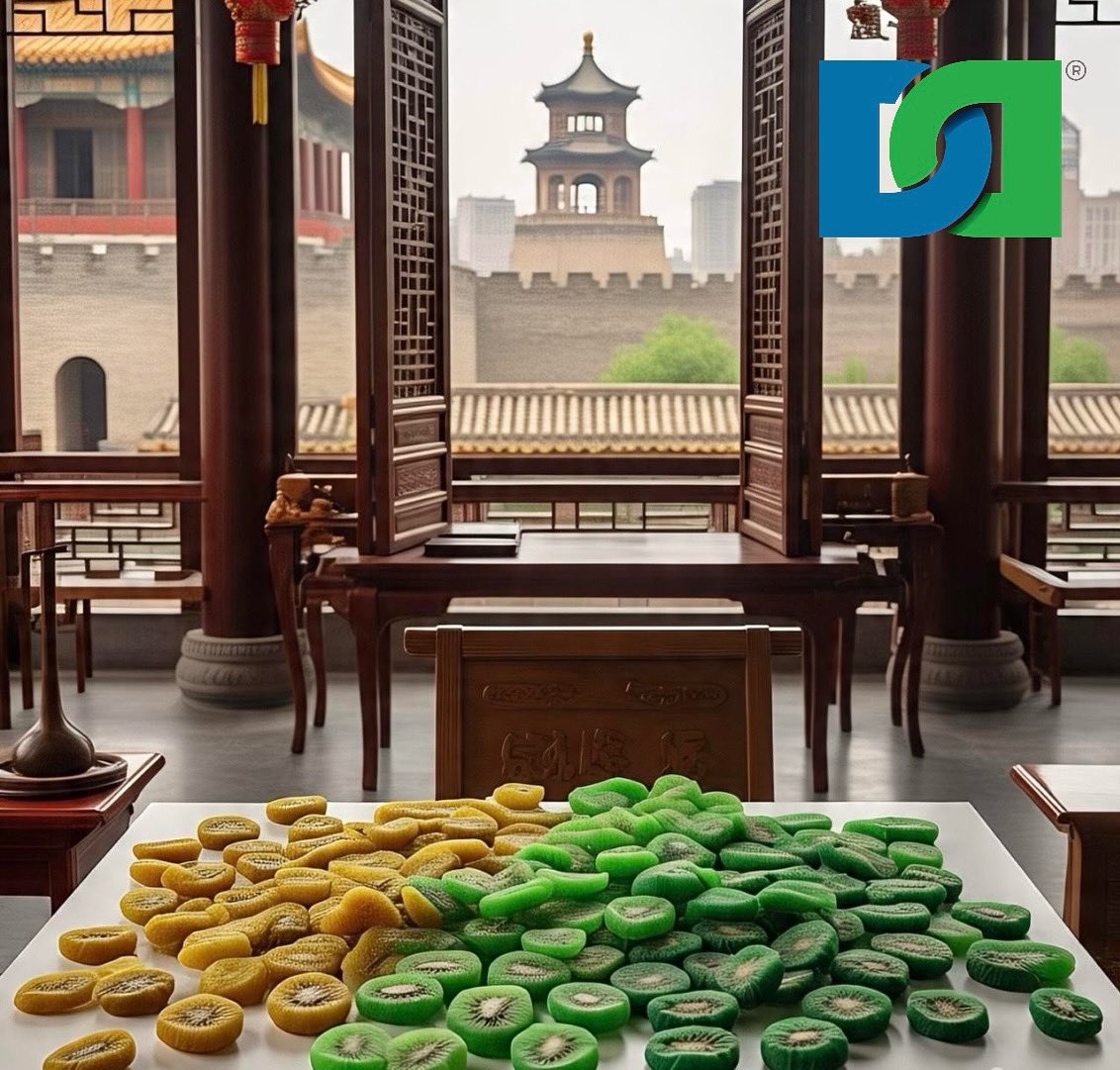 #China leads global dried #kiwi #exports with 932 shipments (2024), producing 2.4M tons of kiwifruit in 2024. Shaanxi’s Zhouzhi County, the "Kiwi Capital," drives output with Hayward, Qinmei, &amp; red-fleshed varieties.FOB prices: $2-$5/kg.Top markets: India, USA, Europe. #agri