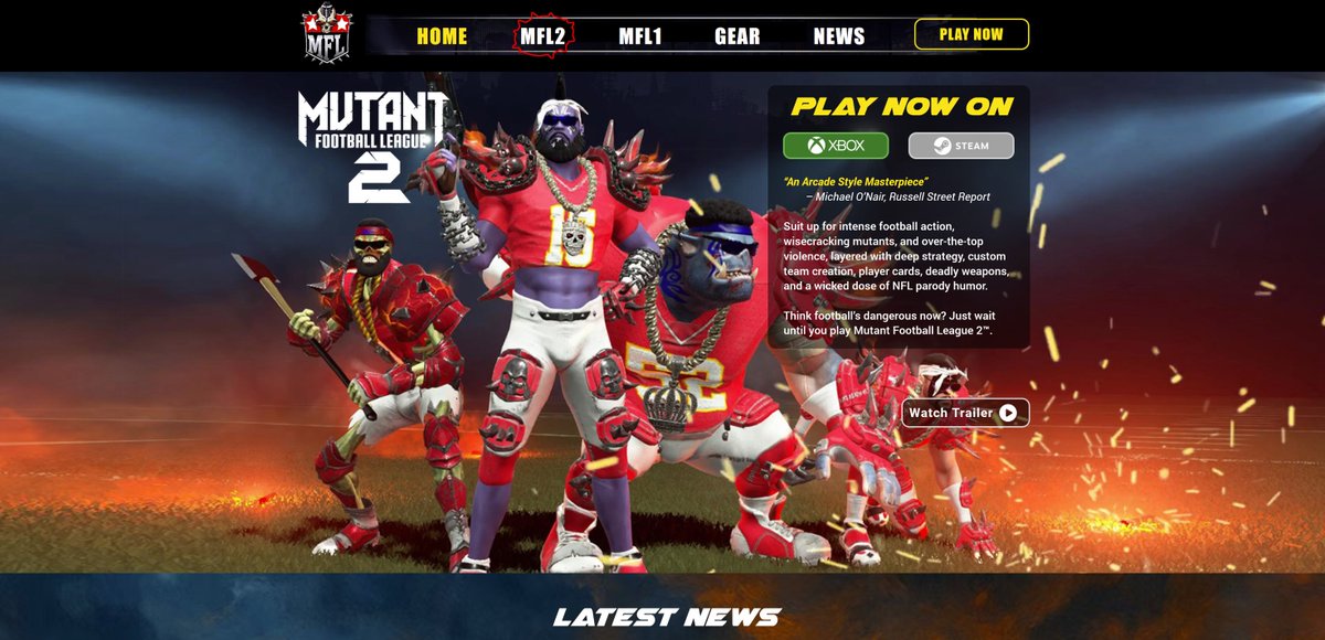 MutantFootballLeague (@mutantfootball) on Twitter photo The official place to get ALL the crunchy bits into your melon meat!
mutantfootballleague.com The official place to get ALL the crunchy bits into your melon meat!
mutantfootballleague.com