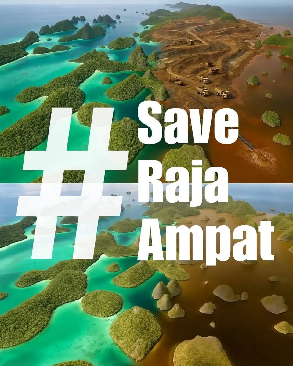 babywolf627's tweet photo. Patah hati terbesar di 2025, surga terakhir Indonesia terancam 💔

#SaveRajaAmpat #SavePapua https://t.co/Dj1vpryu1d