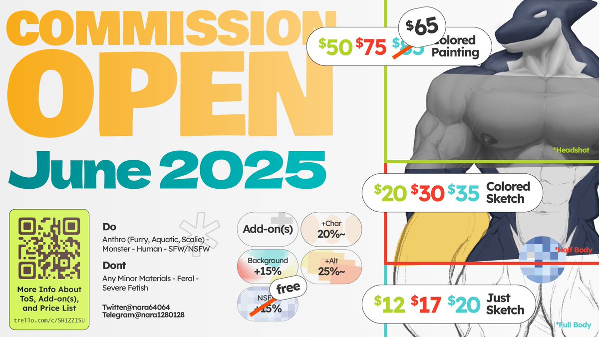 nara64064's tweet image. It's open!
Full Body is now $65 limited for 3 seats
and explicit is free for all tier
DM is open