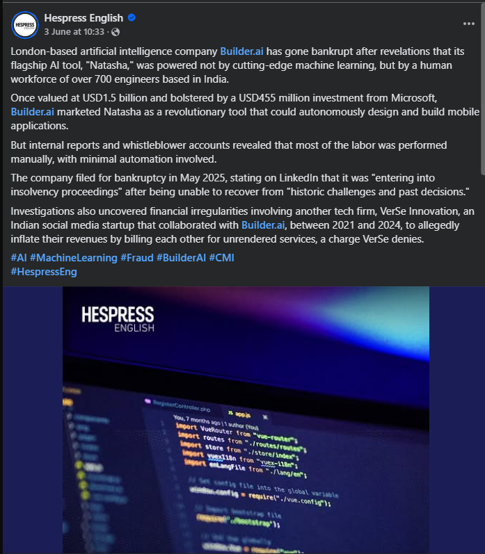 WTF <a href="/Builderai/">Builder.ai</a>  🤣