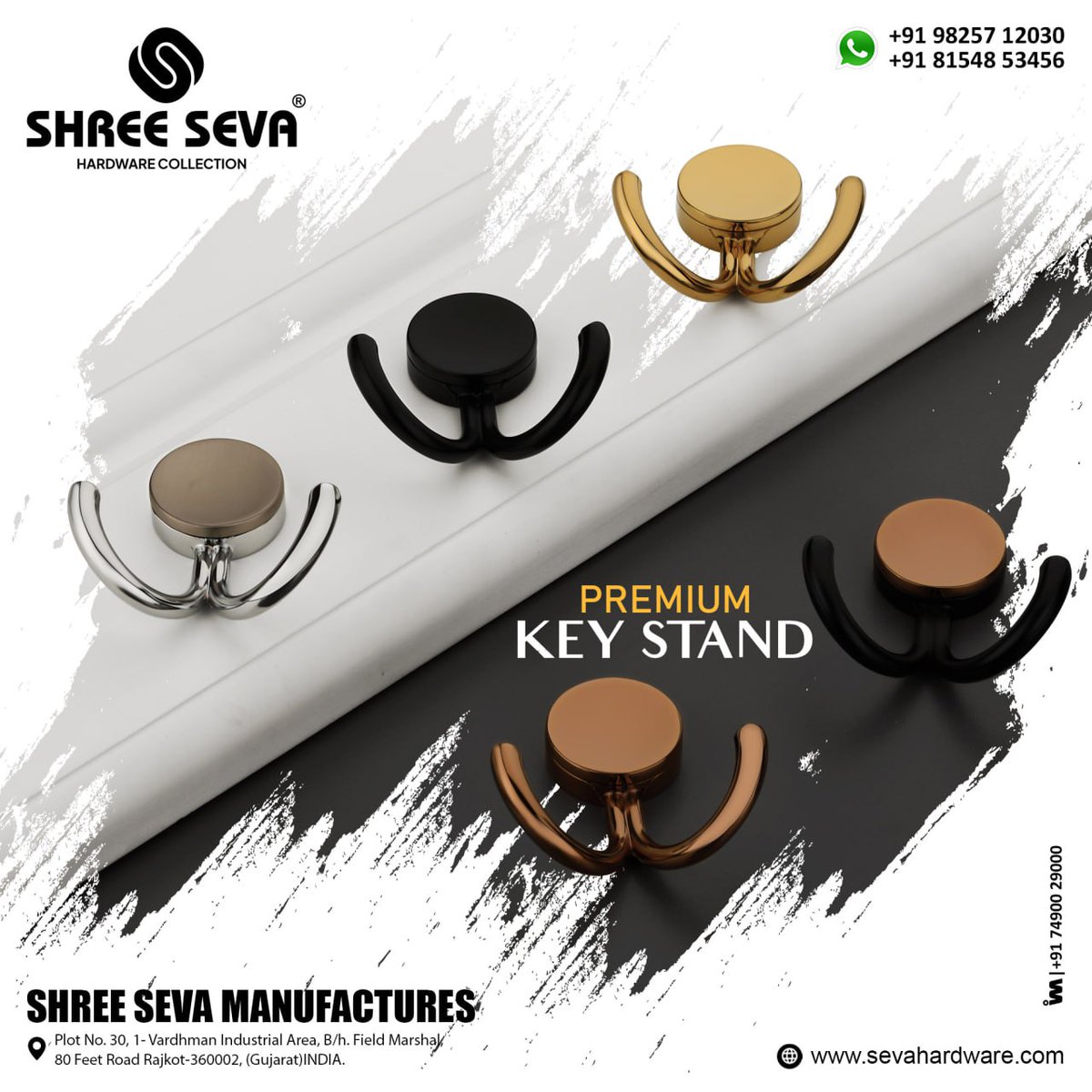 ibais_hardware's tweet image. SHREE SEVA MANUFACTURES (RAJKOT)

For enquiry via WhatsApp click:
ibais.biz/9825712030

Mr. Pramit Patel - +919825712030
Mr. Yash Patel - +918154853456
#rajkot #key #keystand #helicopter #kitchenstand #architecturalhardware #hardwarefitting
.
@ibais_hardware