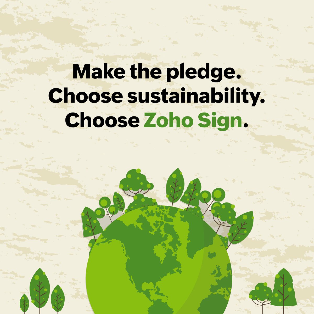 Small leaps lead to big changes. Every document signed digitally with <a href="/ZohoSign/">Zoho Sign</a> is a step towards a greener planet. 🌏💚

This World Environment Day, join thousands of organizations that are actively choosing to make a positive impact on Earth by switching to digital signatures!
