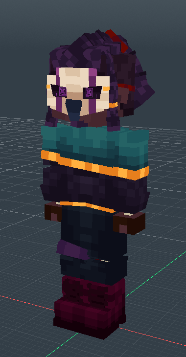 03Aaron_'s tweet image. finally made a updated human model