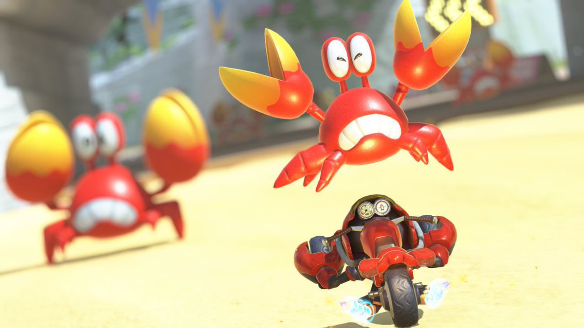 There is a crab in Mario Kart World (2025, Switch 2)

Happy Switch 2 launch day!