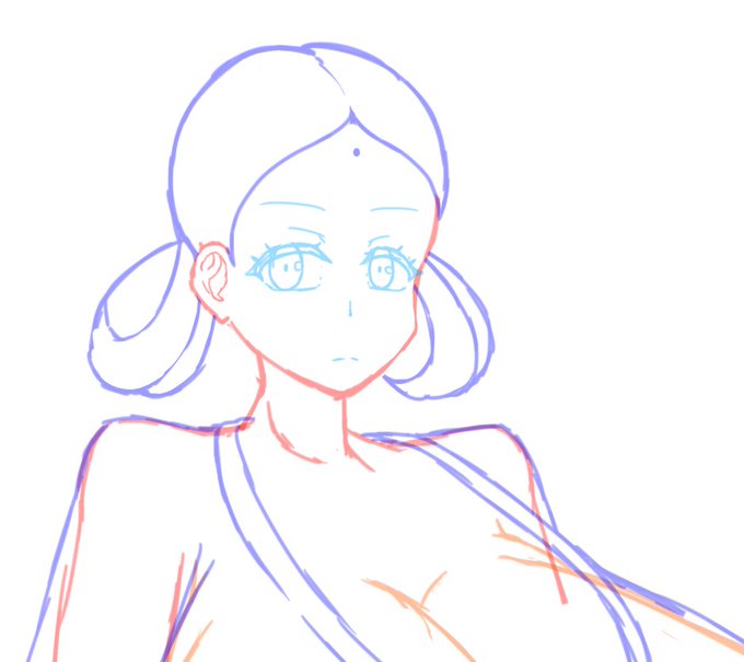 @tyoudekaB ラフまでは描いてるんですけどねぇ 