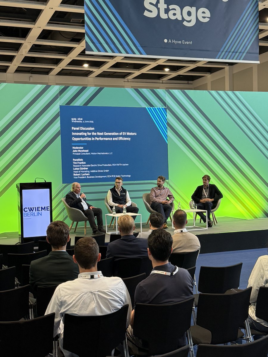 pcbstator's tweet image. Final day of #CWIEME is live! ⚙️
Find ECM at Stand 3.2 A51 to see how we’re rethinking motor design — no winding lines, just precision.

Big thanks to John Morehead and everyone who came out for Rob Luchars&apos; panel yesterday. 

#ecmpowered #PCBStator #ElectricMotors