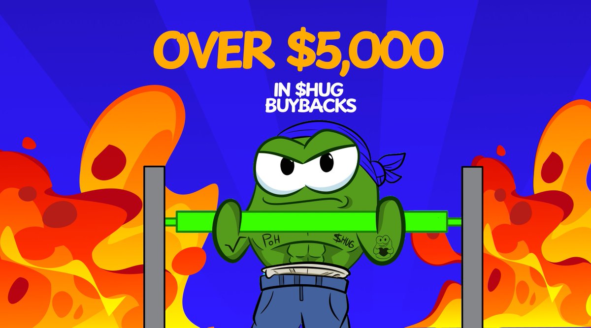$5K+ in $HUG buybacks already...

The Hugonomic loop is alive.