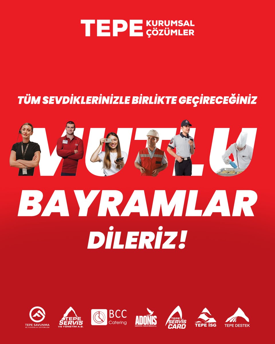 Tepe Kurumsal Çözümler Ailesi olarak mutlu, sağlıklı ve güvenli bir bayram geçirmenizi dileriz.
#TepeKurumsalÇözümler